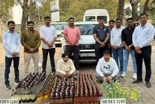 Gandhinagar LCB seizes SUV stocked with liquor worth ₹8 lakh, two arrested
