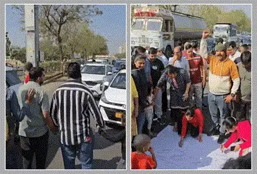 Ahmedabad residents protest, launch signature campaign to reopen Vaishnodevi-Zundal road cut