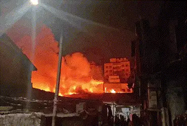 Fire breaks out at snack factory near Kalupur bridge in Ahmedabad