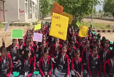 Model Hostel students protest in Vav-Tharad, raise slogans against new warden