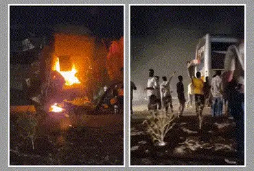 4 charred to death after Ahmedabad-Rajkot bus crashes into tanker on Chotila highway