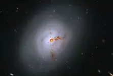 Hubble captures rare galaxy in transition image of NGC 1266, located nearly 100 million light-years away
