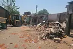 Danilimda police demolish structures linked to illegal animal slaughter activities