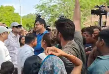 Residents protest AMC demolition drive in Motera, tension escalates near Asaram Ashram
