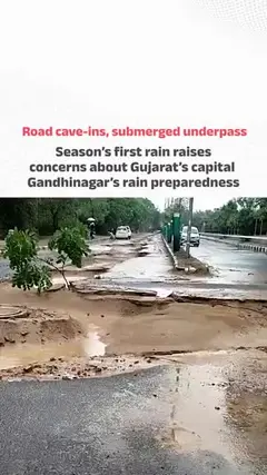 Season's first rain in Gandhinagar raises concerns about rain preparedness
