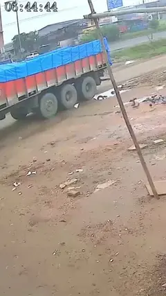 Youth dies after coming under a truck in Nikol, CCTV footage captures tragic incident