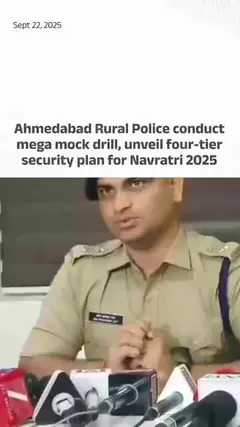 Ahmedabad Rural Police conduct mega mock drill, unveil four-tier security plan for Navratri