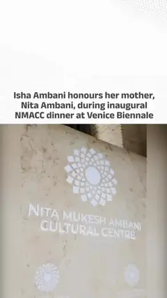 Isha Ambani honours her mother, Nita Ambani, during inaugural NMACC dinner at Venice Biennale