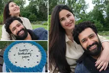 Katrina Kaif celebrates Vicky Kaushal's birthday with their 'little angel' & 'Happy Birthday Papa' cake