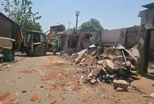 Danilimda police demolish structures linked to illegal animal slaughter activities