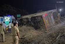 Two women killed, several injured as bus overturns near Gondal