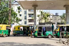 Rickshaw drivers protest in Gandhinagar over fare hike demand amid rising CNG costs